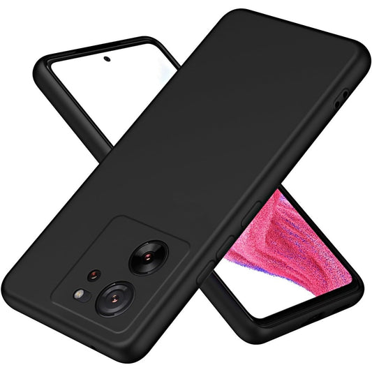 Husa de Protectie, Flippy, pentru Xiaomi Redmi 13T, Liquid Silicone, cu Microfibra pe Interior, Protectie Antisoc, Compatibil Incarcare Wireless, Negru-0