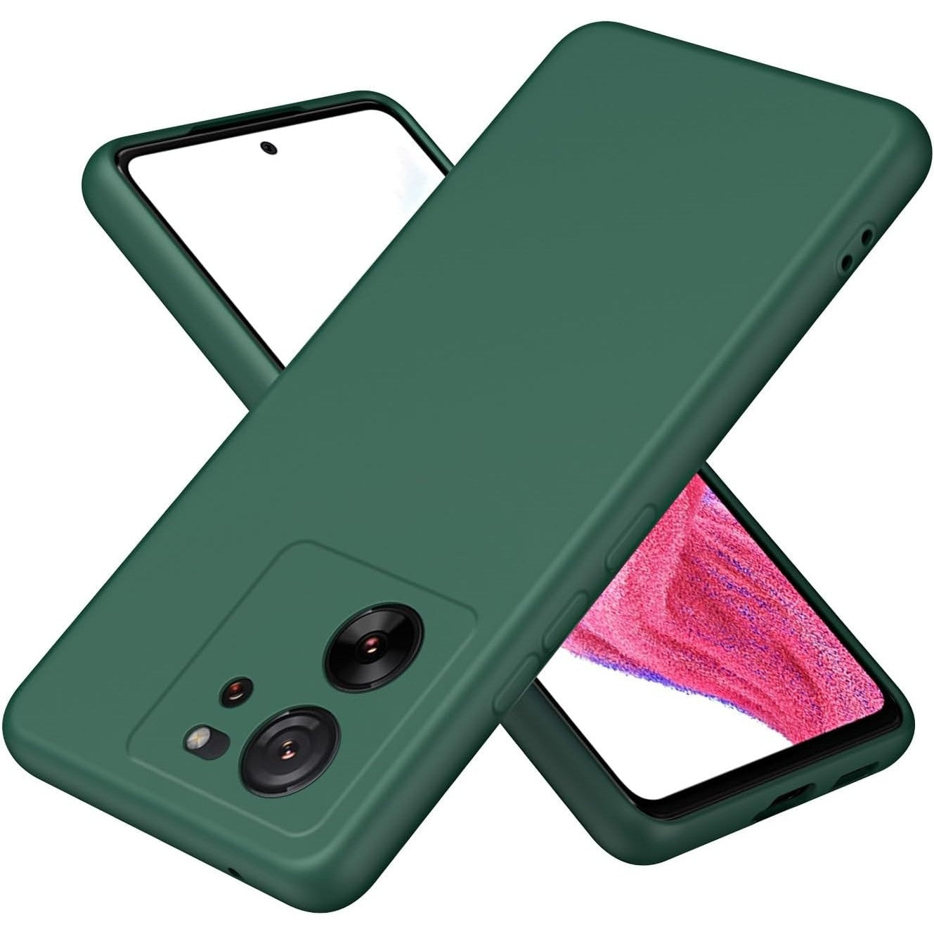 Husa de Protectie, Flippy, pentru Xiaomi Redmi 13T, Liquid Silicone, cu Microfibra pe Interior, Protectie Antisoc, Compatibil Incarcare Wireless, Verde-0