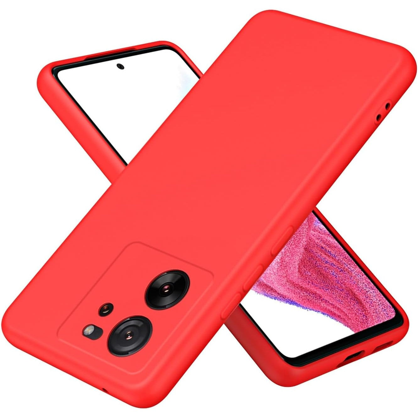 Husa de Protectie, Flippy, pentru Xiaomi Redmi 13T, Liquid Silicone, cu Microfibra pe Interior, Protectie Antisoc, Compatibil Incarcare Wireless, Rosu-0