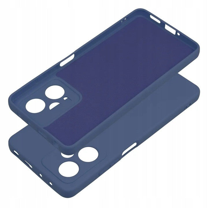 Husa de Protectie, Flippy, pentru Xiaomi Redmi Note 12 Pro 5G, Liquid Silicone, cu Microfibra pe Interior, Protectie Antisoc, Compatibil Incarcare Wireless, Albastru-1