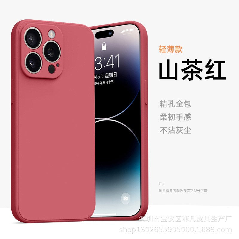 Husa de Protectie, Flippy, pentru Xiaomi Redmi Note 13 5G, Liquid Silicon, Rosu-0