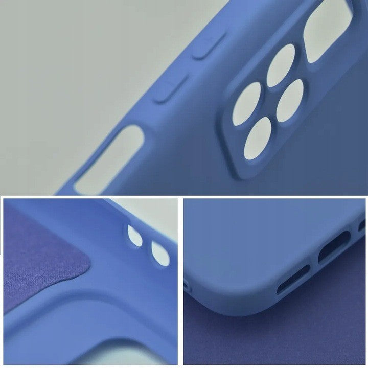 Husa de Protectie, Flippy, pentru Xiaomi Redmi Note 13 5G, Liquid Silicone, cu Microfibra pe Interior, Protectie Antisoc, Compatibil Incarcare Wireless, Albastru-4