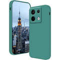 Husa de Protectie, Flippy, pentru Xiaomi Redmi Note 13 5G, Liquid Silicone, cu Microfibra pe Interior, Protectie Antisoc, Compatibil Incarcare Wireless, Verde-0