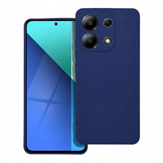 Husa de Protectie, Flippy, pentru Xiaomi Redmi Note 13 5G, Liquid Silicone, cu Microfibra pe Interior, Protectie Antisoc, Compatibil Incarcare Wireless, Albastru-0