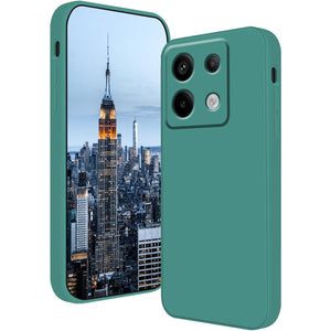 Husa de Protectie, Flippy, pentru Xiaomi Redmi Note 13 Pro 5G, Liquid Silicone, cu Microfibra pe Interior, Protectie Antisoc, Compatibil Incarcare Wireless, Verde-0
