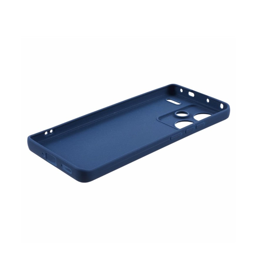 Husa de Protectie, Flippy, pentru Xiaomi Redmi Note 13 Pro Plus 5G, Liquid Silicone, cu Microfibra pe Interior, Protectie Antisoc, Compatibil Incarcare Wireless, Albastru-4