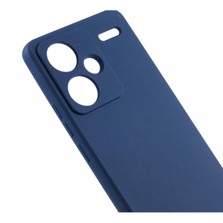Husa de Protectie, Flippy, pentru Xiaomi Redmi Note 13 Pro Plus 5G, Liquid Silicone, cu Microfibra pe Interior, Protectie Antisoc, Compatibil Incarcare Wireless, Albastru-5