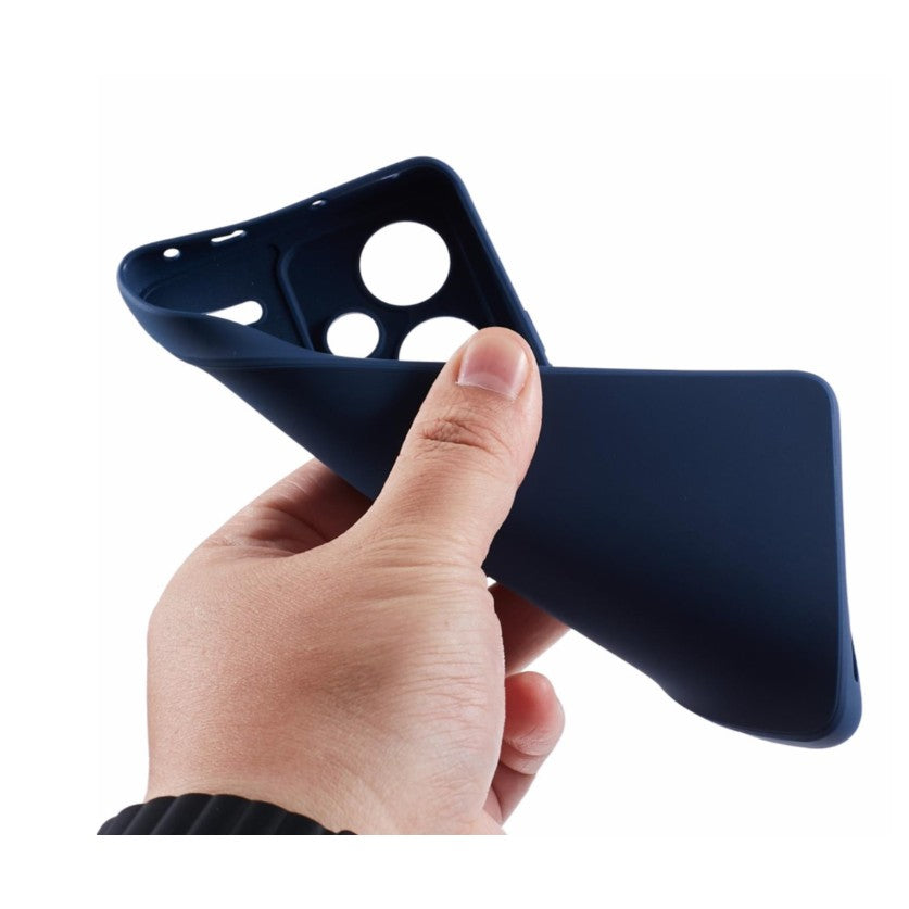 Husa de Protectie, Flippy, pentru Xiaomi Redmi Note 13 Pro Plus 5G, Liquid Silicone, cu Microfibra pe Interior, Protectie Antisoc, Compatibil Incarcare Wireless, Albastru-6