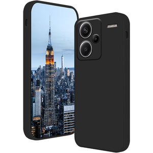 Husa de Protectie, Flippy, pentru Xiaomi Redmi Note 13 Pro Plus 5G, Liquid Silicone, cu Microfibra pe Interior, Protectie Antisoc, Compatibil Incarcare Wireless, Negru-0