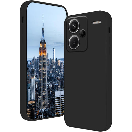 Husa de Protectie, Flippy, pentru Xiaomi Redmi Note 13 Pro Plus 5G, Liquid Silicone, cu Microfibra pe Interior, Protectie Antisoc, Compatibil Incarcare Wireless, Negru-0