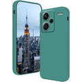 Husa de Protectie, Flippy, pentru Xiaomi Redmi Note 13 Pro Plus 5G, Liquid Silicone, cu Microfibra pe Interior, Protectie Antisoc, Compatibil Incarcare Wireless, Verde-0