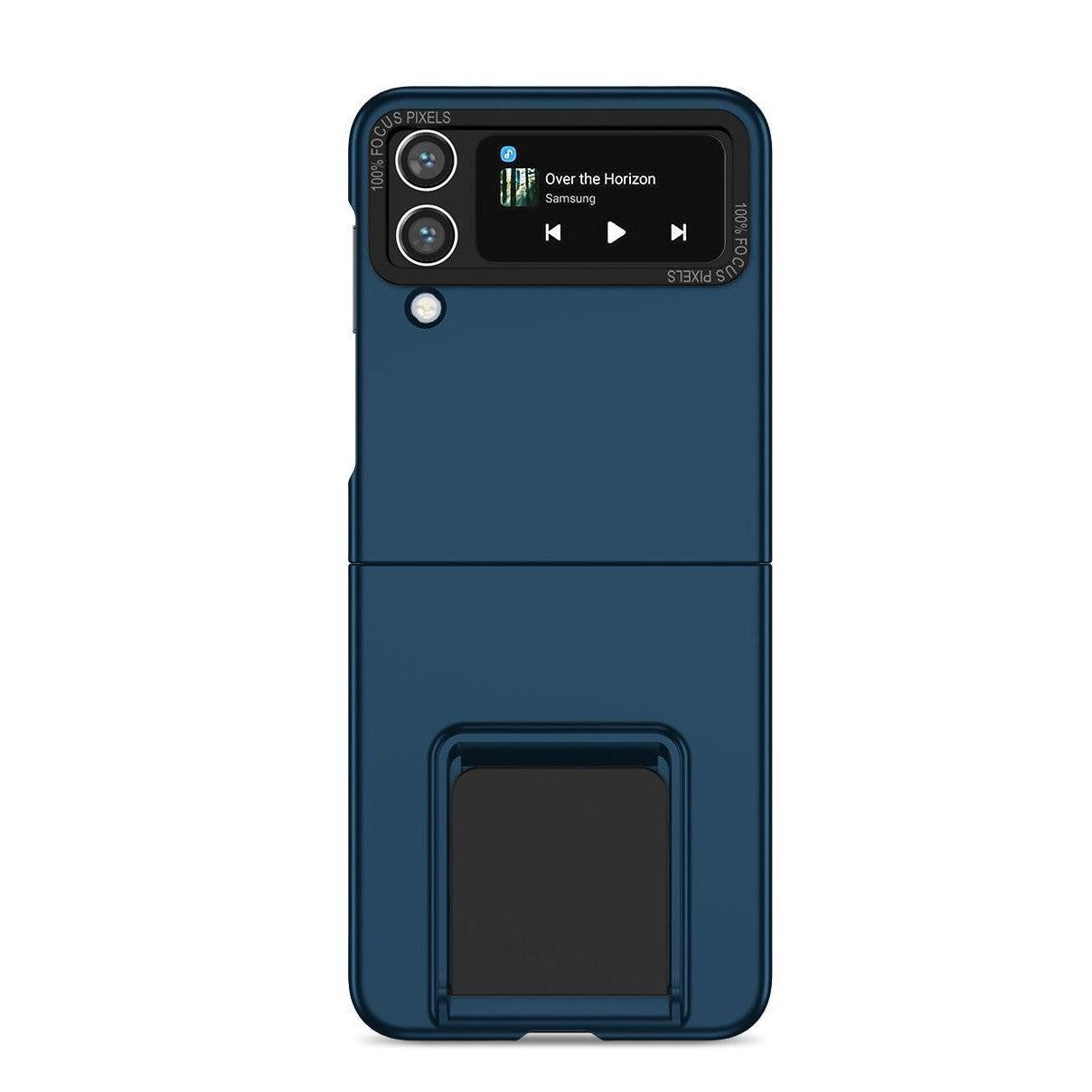 Husa de protectie Flippy, Pliere Tridimensionala, Multifunctionala, PC, pentru  Samsung Galaxy Z Flip 3 , Albastru-0