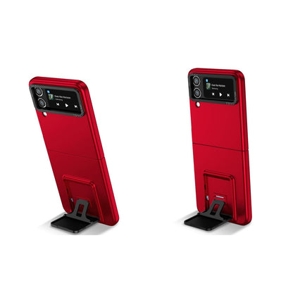 Husa de protectie Flippy, Pliere Tridimensionala, Multifunctionala, PC, pentru Samsung Galaxy Z Flip 4 / Z Flip 4 5G , Rosu-2