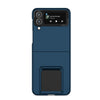 Husa de protectie Flippy, Pliere Tridimensionala, Multifunctionala, PC, pentru Samsung Galaxy Z Flip 5, Albastru-0