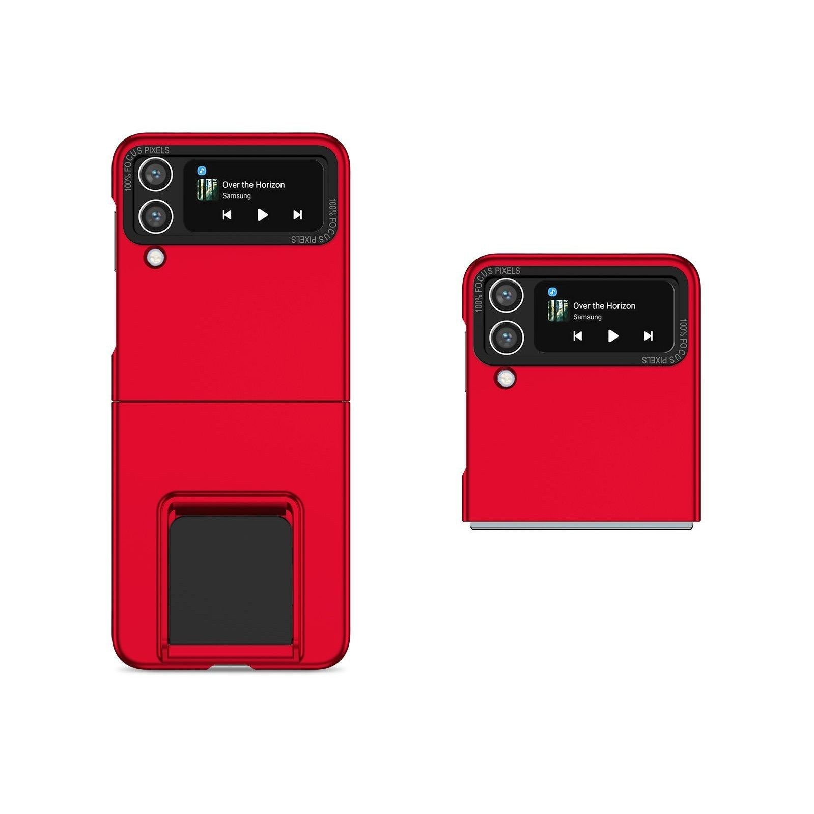 Husa de protectie Flippy, Pliere Tridimensionala, Multifunctionala, PC, pentru Samsung Galaxy Z Flip 5 , Rosu-2