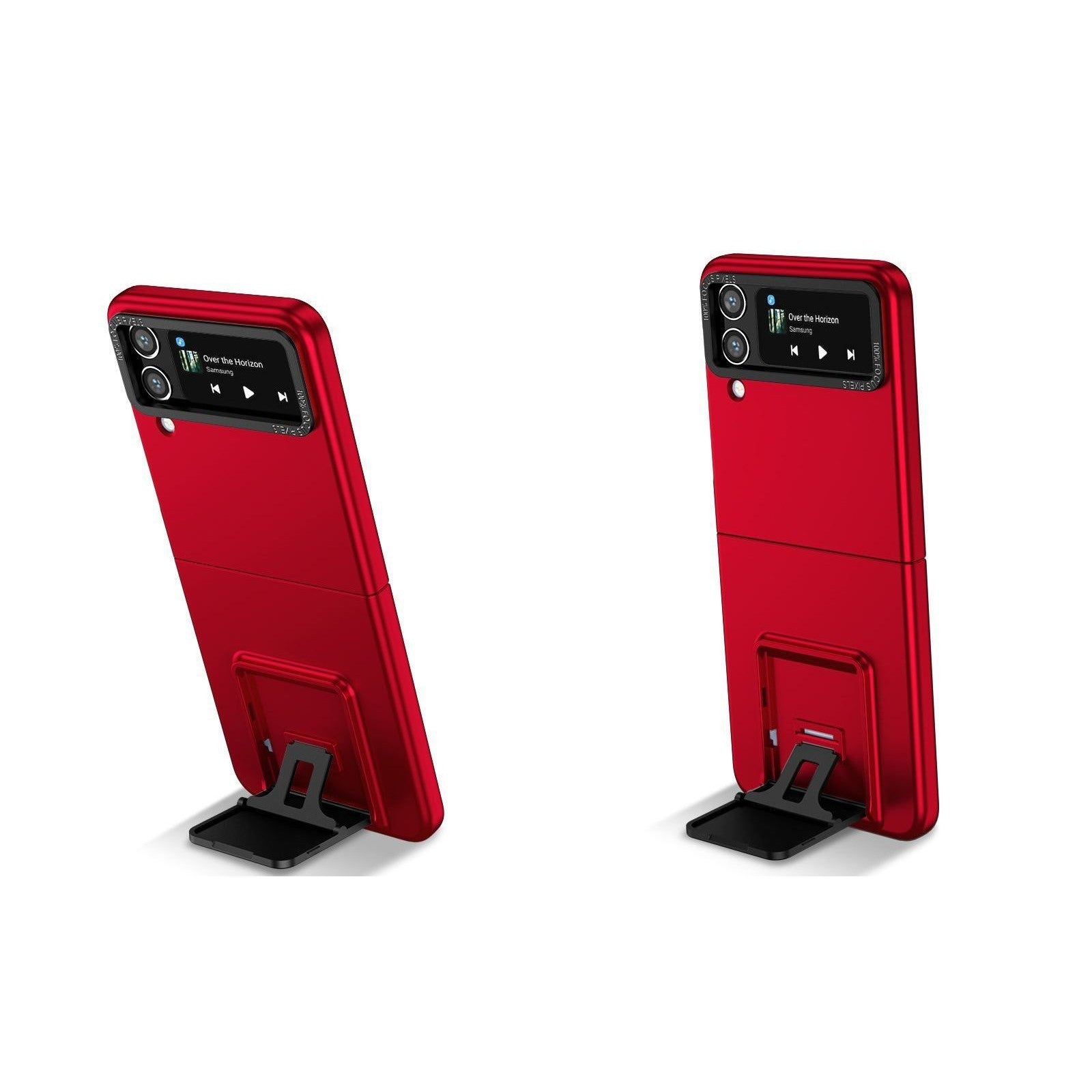 Husa de protectie Flippy, Pliere Tridimensionala, Multifunctionala, PC, pentru Samsung Galaxy Z Flip 5 , Rosu-5
