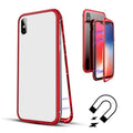 Husa de protectie Magnetic 360 pentru Apple iPhone 6/6S, Rosu-0