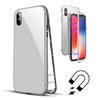 Husa de protectie Magnetic 360 pentru Apple iPhone 7, Argintiu-0