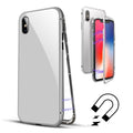 Husa de protectie Magnetic 360 pentru Apple iPhone X, Argintiu-0
