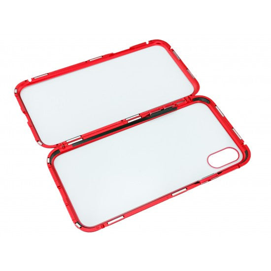 Husa de protectie Magnetic 360 pentru Apple iPhone XS Max, Rosu-2