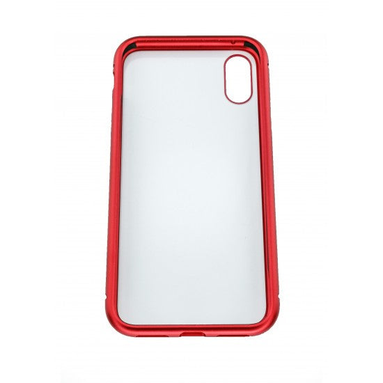 Husa de protectie Magnetic 360 pentru Apple iPhone XS Max, Rosu-3