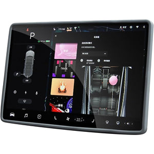 Husa de Protectie Margini Ecran Frontal Tesla, Flipp, Compatibil cu Tesla Model 3/Y, din TPE, Gri-0