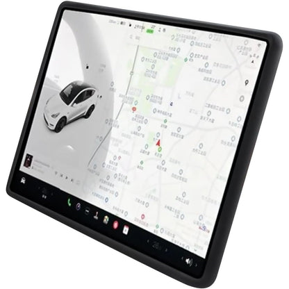 Husa de Protectie Margini Ecran Frontal Tesla, Flipp, Compatibil cu Tesla Model 3/Y, din TPE, Negru-3