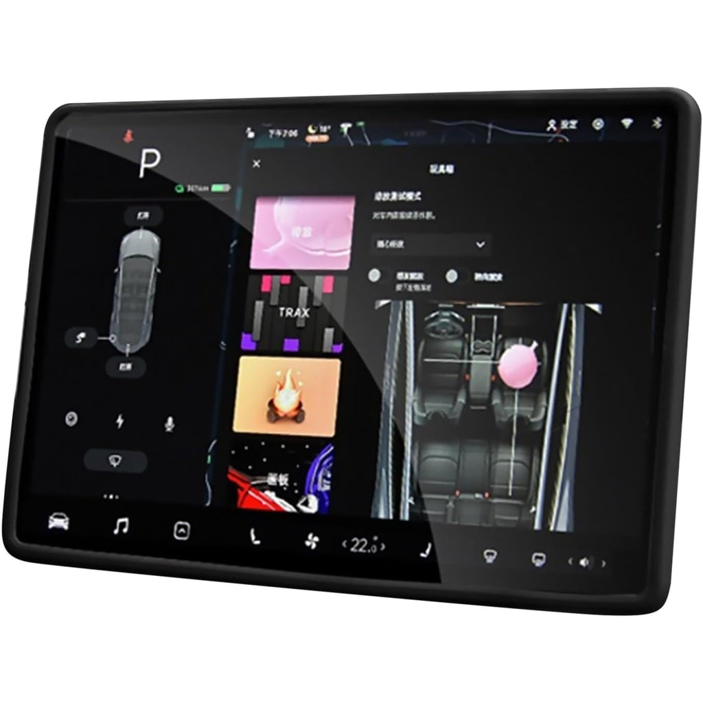 Husa de Protectie Margini Ecran Frontal Tesla, Flipp, Compatibil cu Tesla Model 3/Y, din TPE, Negru-0