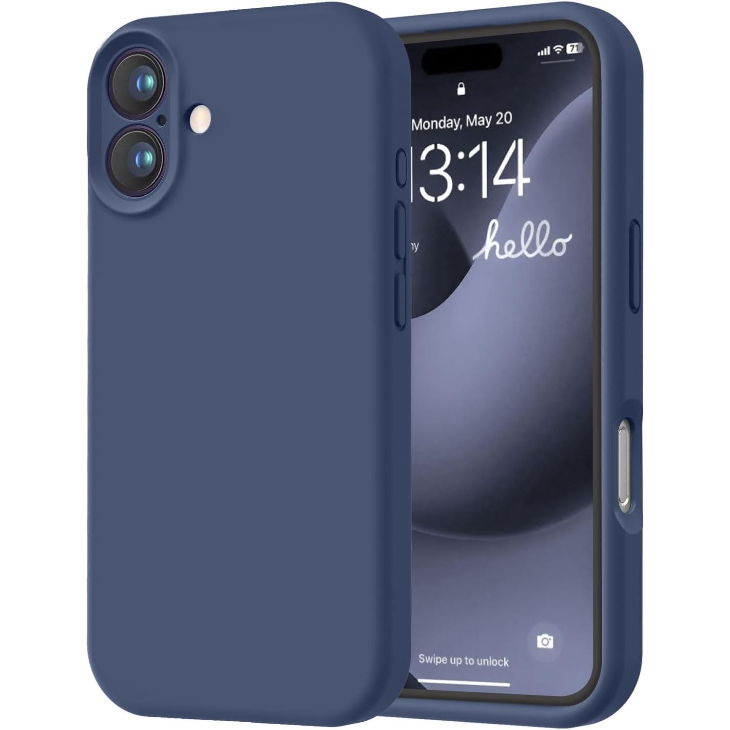 Husa de Protectie Matte TPU, Flippy, pentru Apple iPhone 16 Plus, Protectie Camera, Antisoc, Antizgariere, Antialunecare, Acoperire Completa, Albastru-0