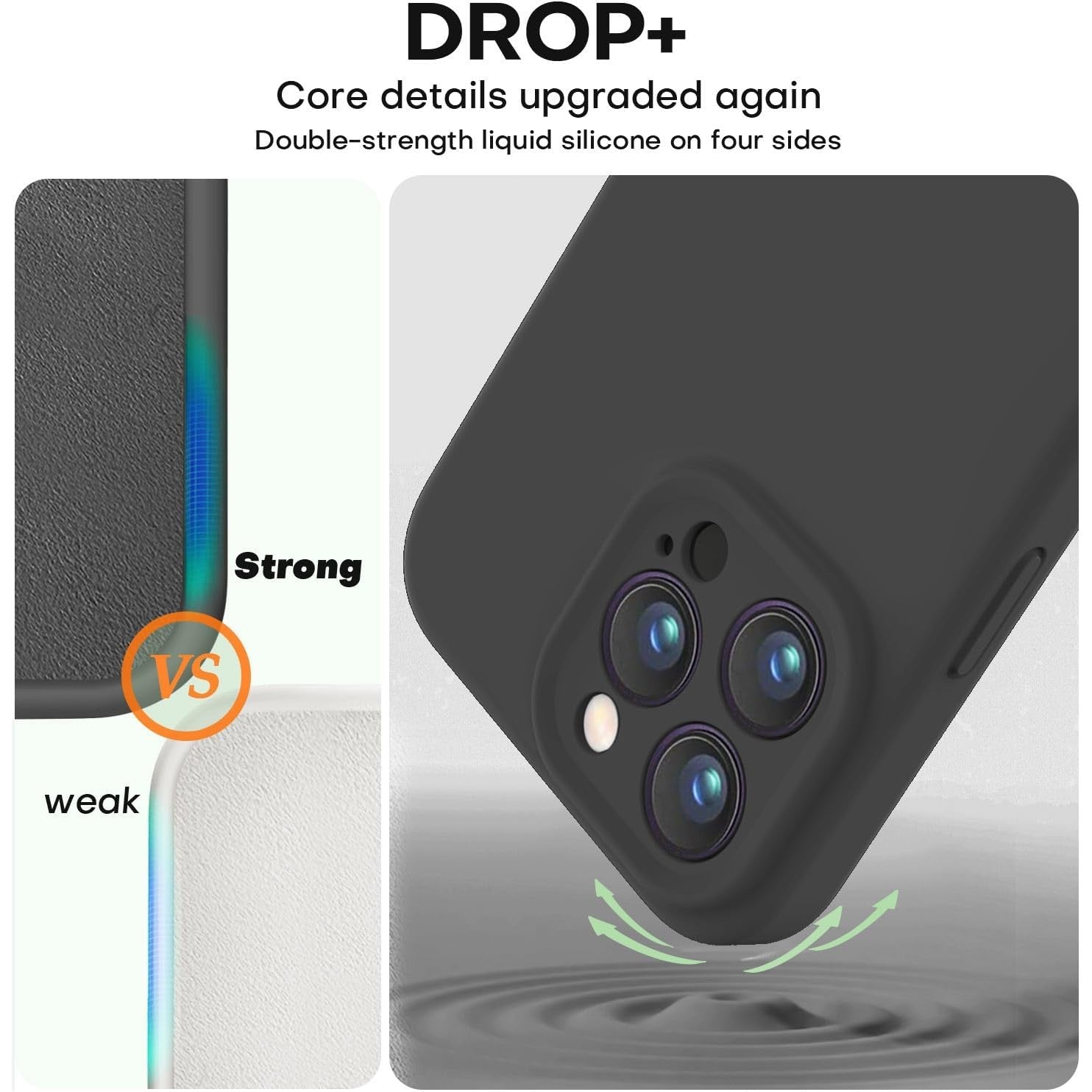 Husa de Protectie Matte TPU, Flippy, pentru Apple iPhone 16 Pro Max, Protectie Camera, Antisoc, Antizgariere, Antialunecare, Acoperire Completa, Negru-3