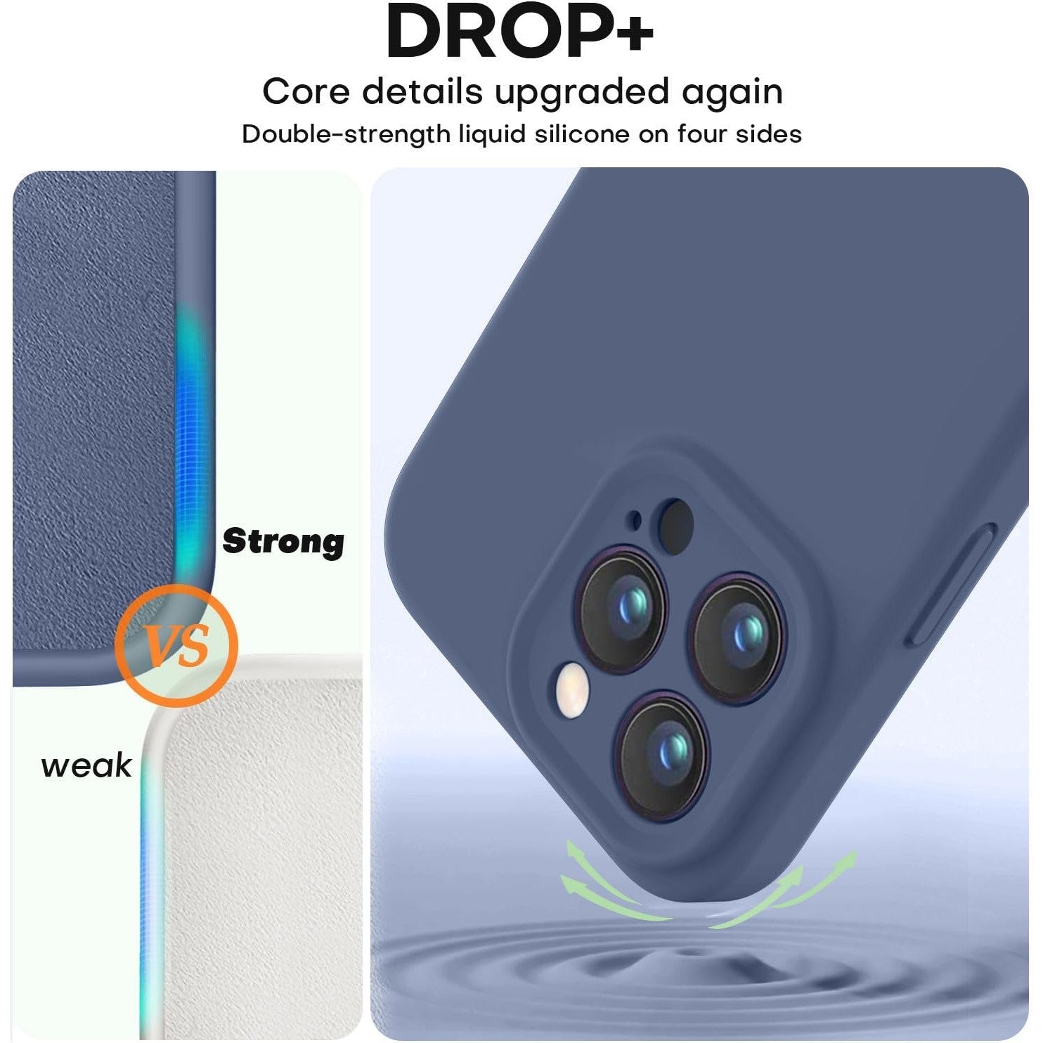 Husa de Protectie Matte TPU, Flippy, pentru Apple iPhone 16 Pro Max, Protectie Camera, Antisoc, Antizgariere, Antialunecare, Acoperire Completa, Albastru-2