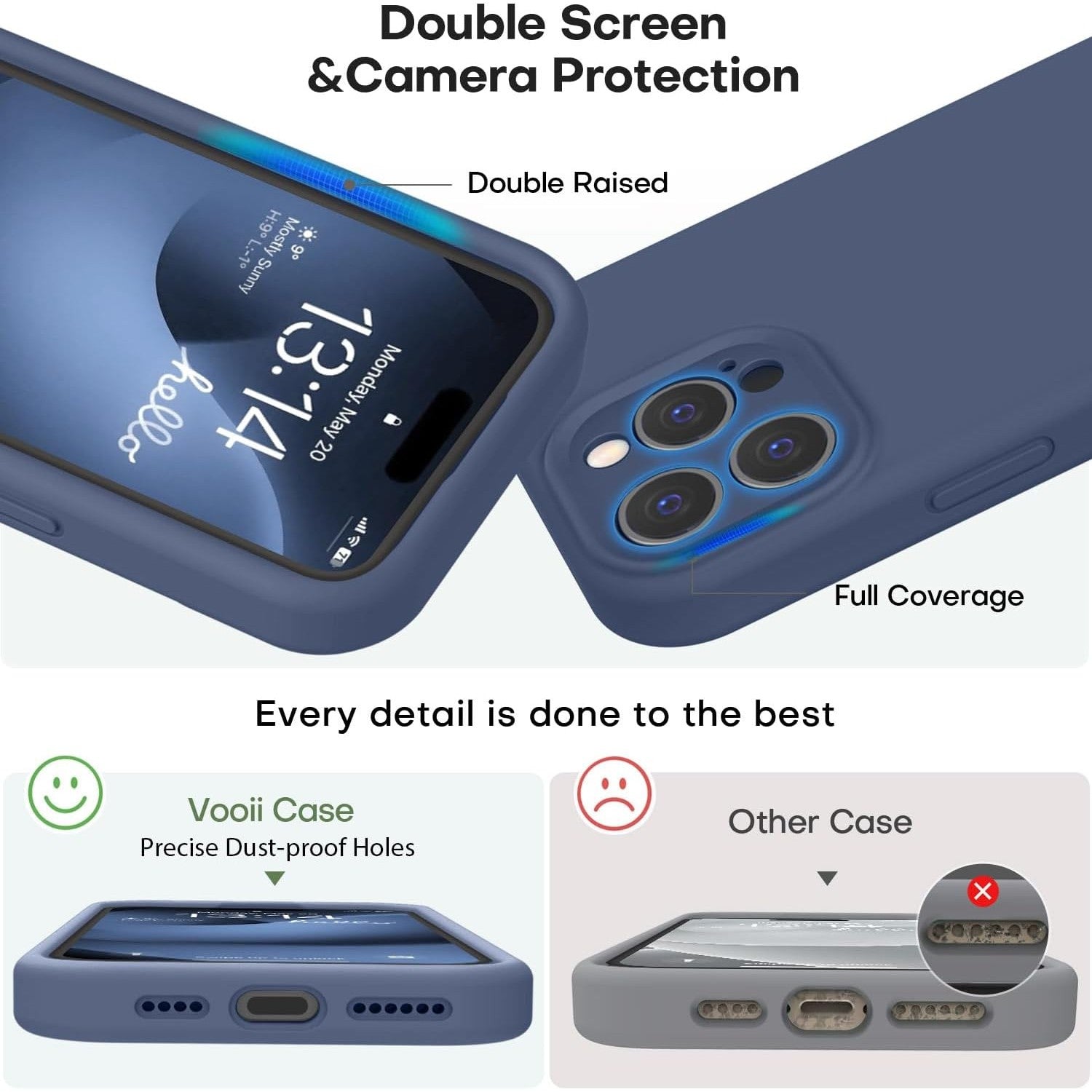 Husa de Protectie Matte TPU, Flippy, pentru Apple iPhone 16 Pro Max, Protectie Camera, Antisoc, Antizgariere, Antialunecare, Acoperire Completa, Albastru-3