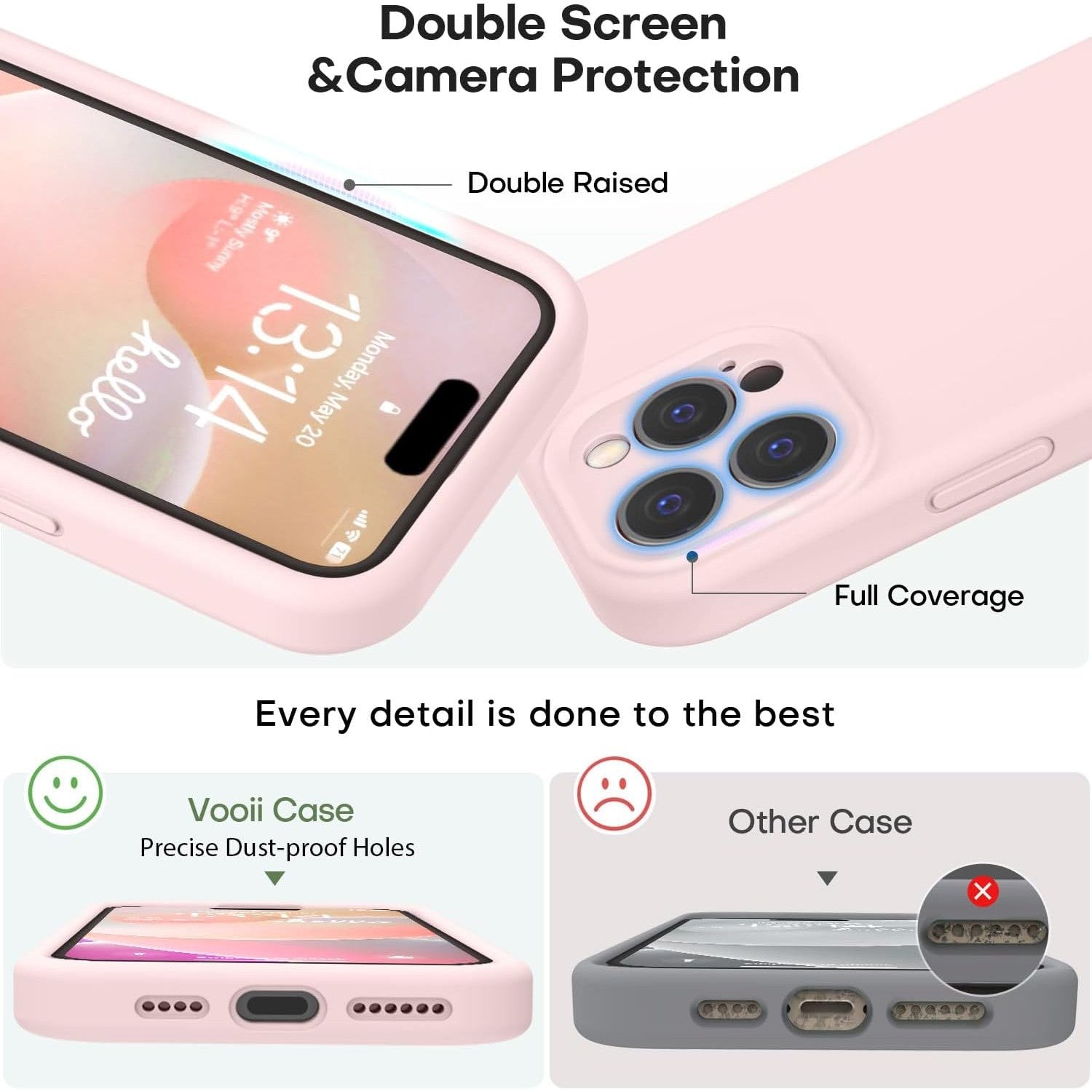 Husa de Protectie Matte TPU, Flippy, pentru Apple iPhone 16 Pro Max, Protectie Camera, Antisoc, Antizgariere, Antialunecare, Acoperire Completa, Roz-3