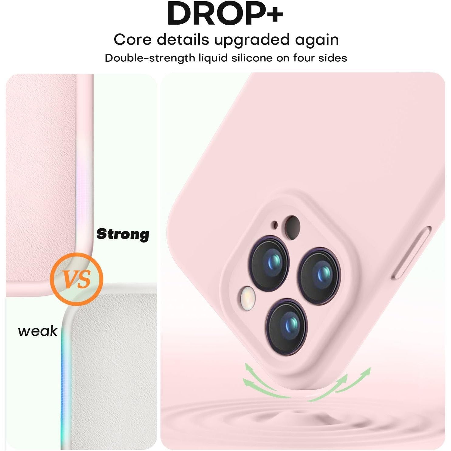 Husa de Protectie Matte TPU, Flippy, pentru Apple iPhone 16 Pro Max, Protectie Camera, Antisoc, Antizgariere, Antialunecare, Acoperire Completa, Roz-4
