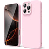 Husa de Protectie Matte TPU, Flippy, pentru Apple iPhone 16 Pro Max, Protectie Camera, Antisoc, Antizgariere, Antialunecare, Acoperire Completa, Roz-0