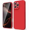 Husa de Protectie Matte TPU, Flippy, pentru Apple iPhone 16 Pro Max, Protectie Camera, Antisoc, Antizgariere, Antialunecare, Acoperire Completa, Rosu-0