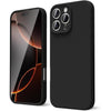 Husa de Protectie Matte TPU, Flippy, pentru Apple iPhone 16 Pro Max, Protectie Camera, Antisoc, Antizgariere, Antialunecare, Acoperire Completa, Negru-0