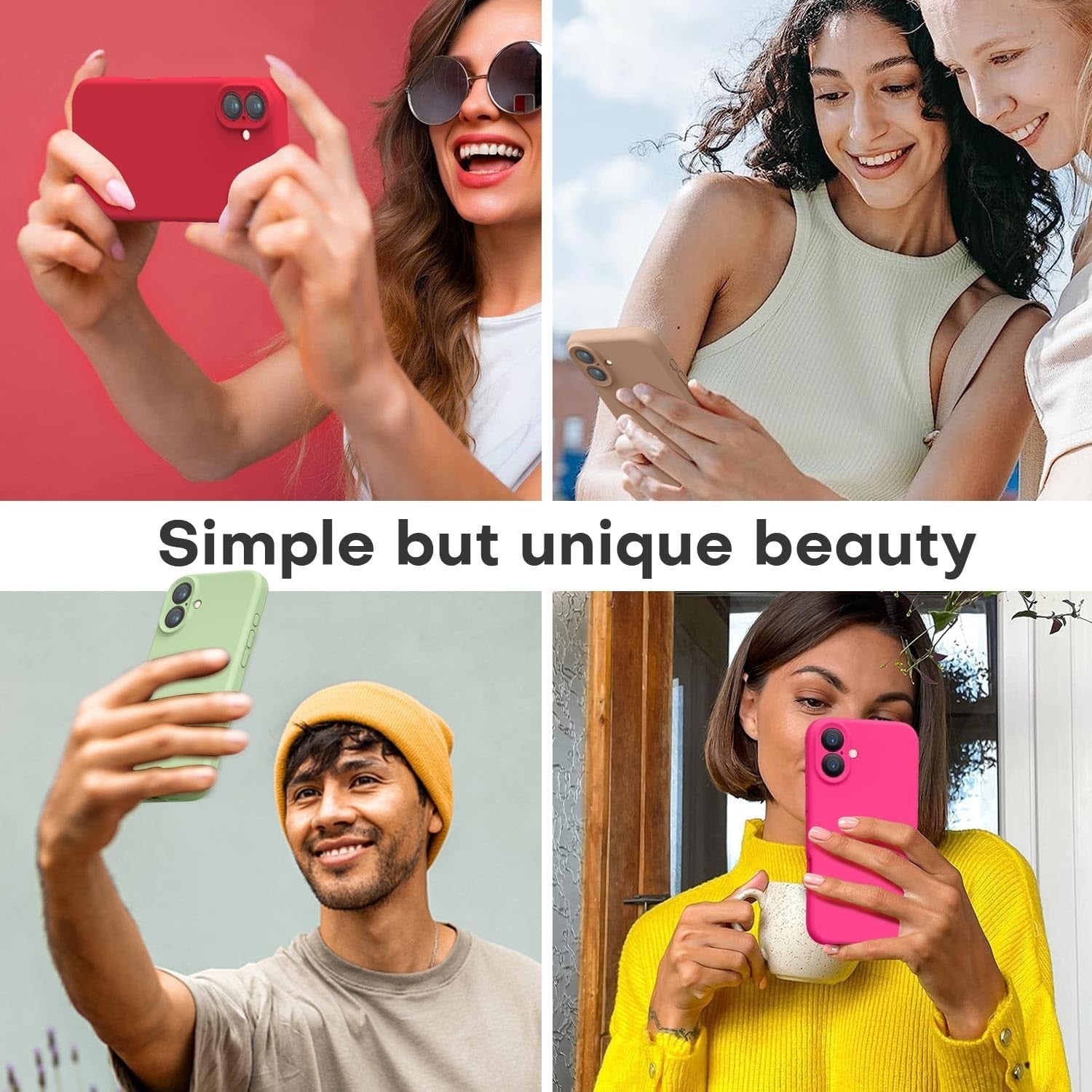 Husa de Protectie Matte TPU, Flippy, pentru Apple iPhone 16, Protectie Camera, Antisoc, Antizgariere, Antialunecare, Acoperire Completa, Verde-2
