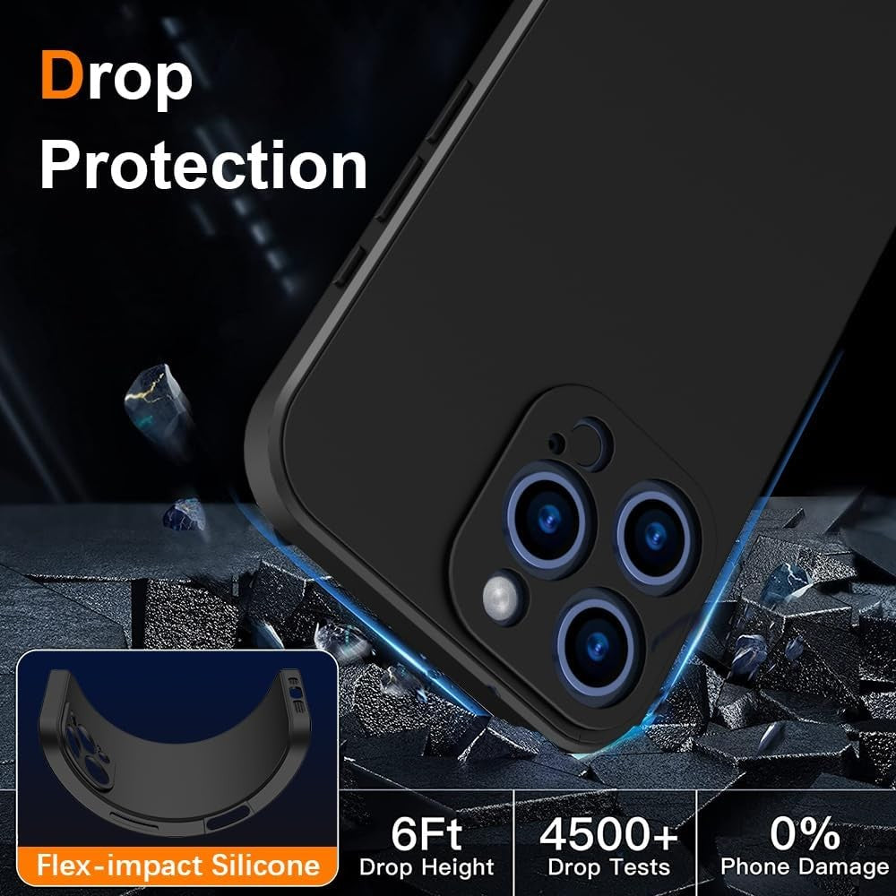 Husa de Protectie Matte TPU, Flippy, pentru OnePlus Nord3, Protectie Camera, Antisoc, Antizgariere, Antialunecare, Acoperire Completa, Negru-4