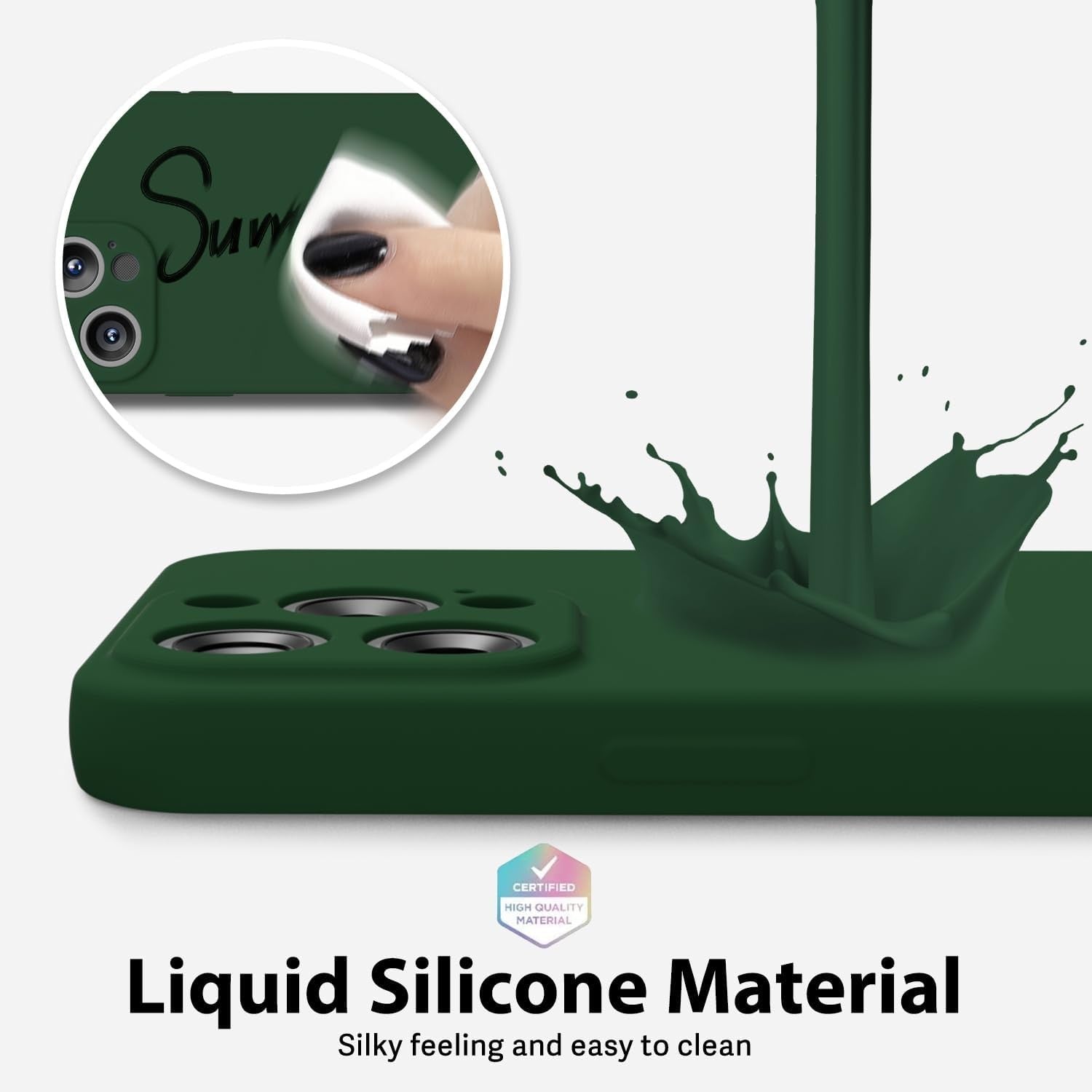 Husa de Protectie Matte TPU, Flippy, pentru Realme 11 Pro, Protectie Camera, Antisoc, Antizgariere, Antialunecare, Acoperire Completa, Verde-2