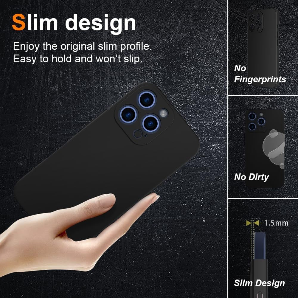 Husa de Protectie Matte TPU, Flippy, pentru Realme 11 Pro, Protectie Camera, Antisoc, Antizgariere, Antialunecare, Acoperire Completa, Negru-4