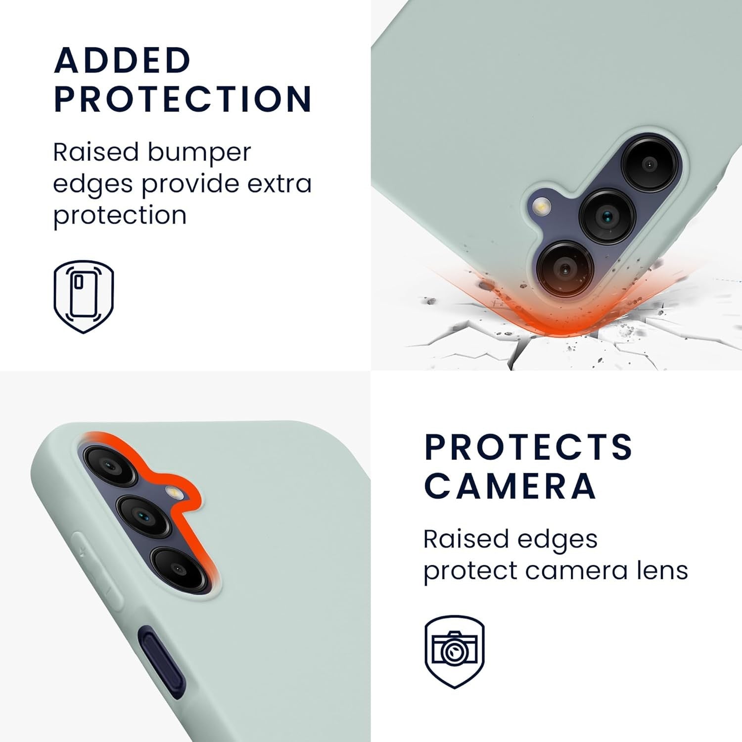 Husa de Protectie Matte TPU, Flippy, pentru Samsung Galaxy A55 5G, Protectie Camera, Antisoc, Antizgariere, Antialunecare, Acoperire Completa, Verde-4