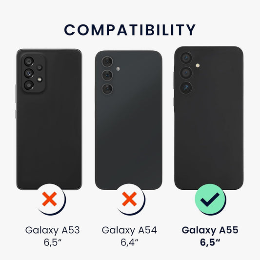 Husa de Protectie Matte TPU, Flippy, pentru Samsung Galaxy A55 5G, Protectie Camera, Antisoc, Antizgariere, Antialunecare, Acoperire Completa, Rosu-1