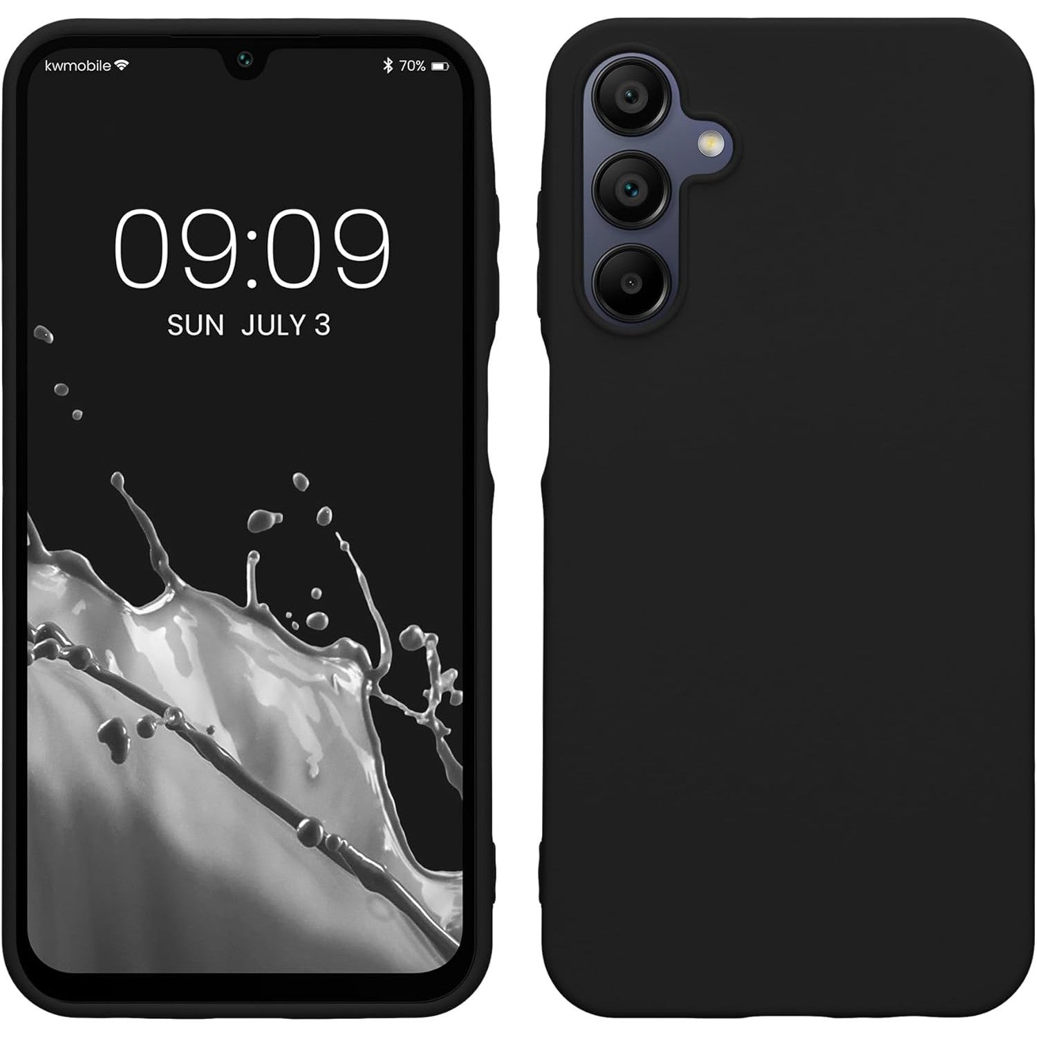 Husa de Protectie Matte TPU, Flippy, pentru Samsung Galaxy A55 5G, Protectie Camera, Antisoc, Antizgariere, Antialunecare, Acoperire Completa, Negru-0