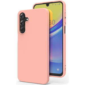 Husa de Protectie Matte TPU, Flippy, pentru Samsung Galaxy A55 5G, Protectie Camera, Antisoc, Antizgariere, Antialunecare, Acoperire Completa, Roz-0