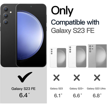 Husa de Protectie Matte TPU, Flippy, pentru Samsung Galaxy S23 FE 5G, Protectie Camera, Antisoc, Antizgariere, Antialunecare, Acoperire Completa, Negru-5