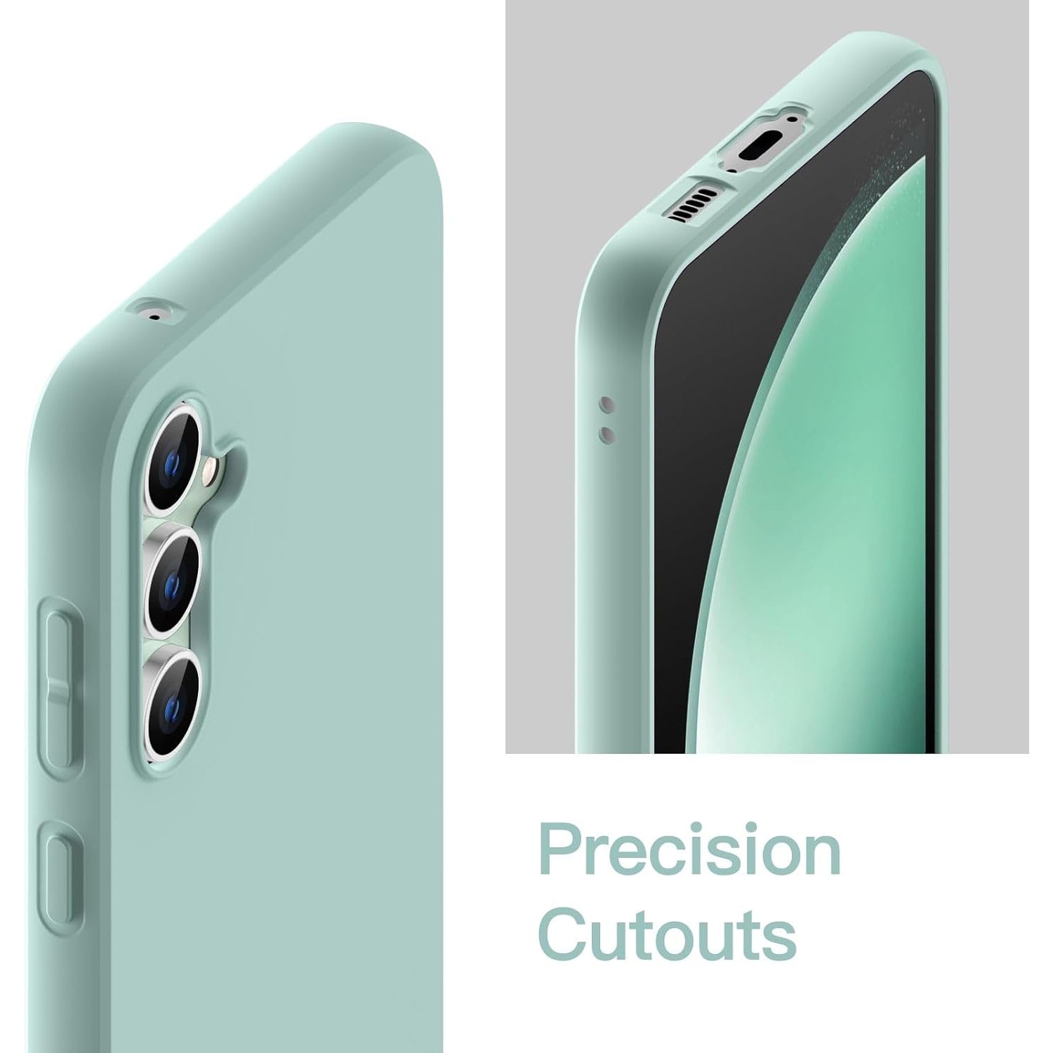 Husa de Protectie Matte TPU, Flippy, pentru Samsung Galaxy S24 FE, Protectie Camera, Antisoc, Antizgariere, Antialunecare, Acoperire Completa, Verde-2