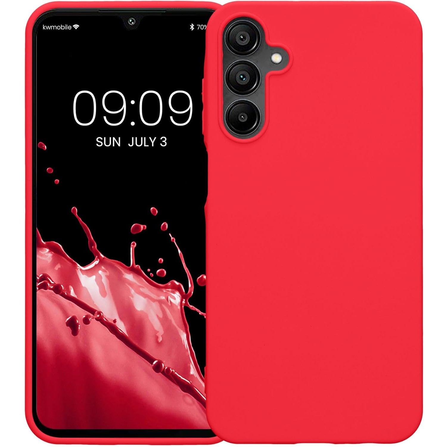 Husa de Protectie Matte TPU, Flippy, pentru Samsung Galaxy S24 FE, Protectie Camera, Antisoc, Antizgariere, Antialunecare, Acoperire Completa, Rosu-2