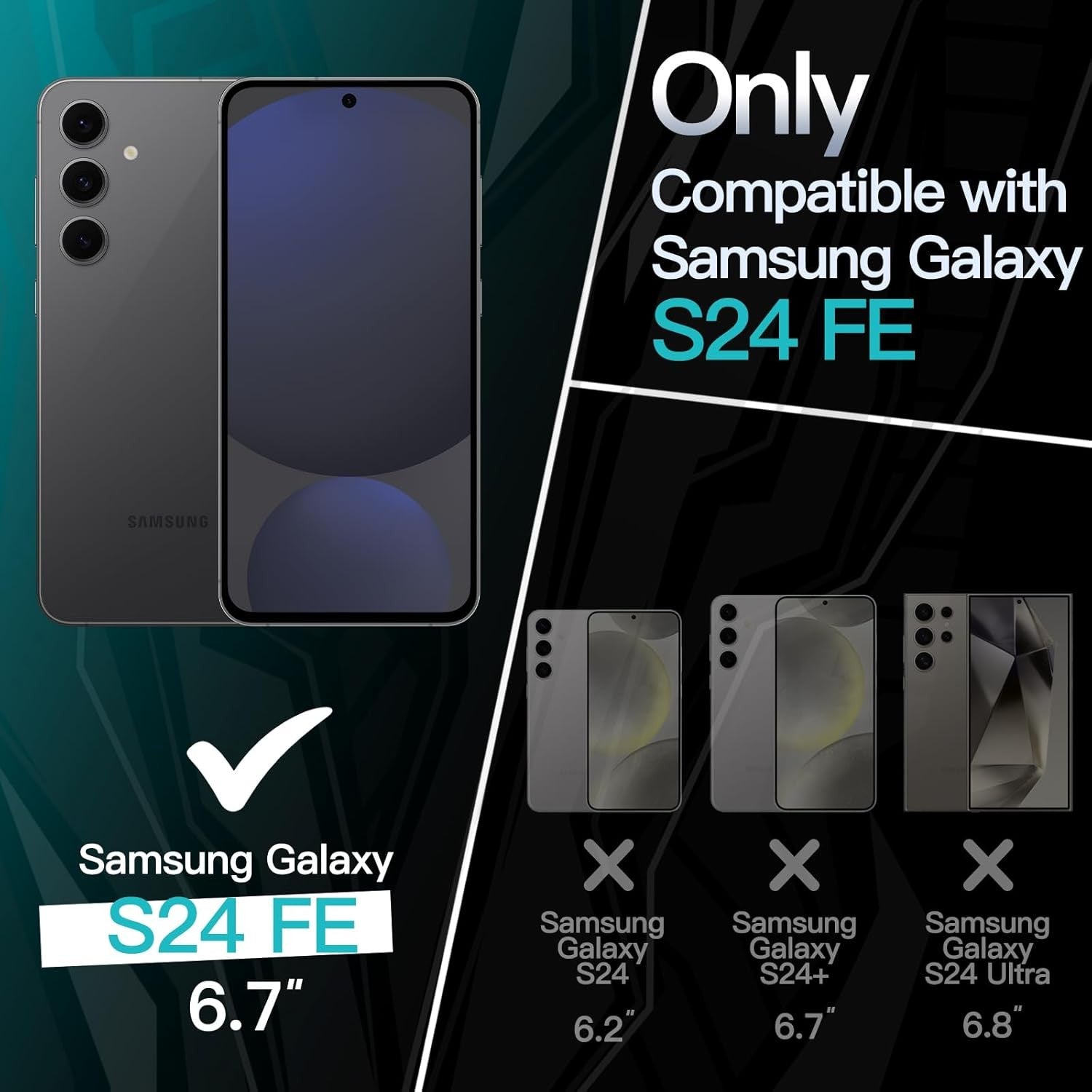 Husa de Protectie Matte TPU, Flippy, pentru Samsung Galaxy S24 FE, Protectie Camera, Antisoc, Antizgariere, Antialunecare, Acoperire Completa, Albastru-5