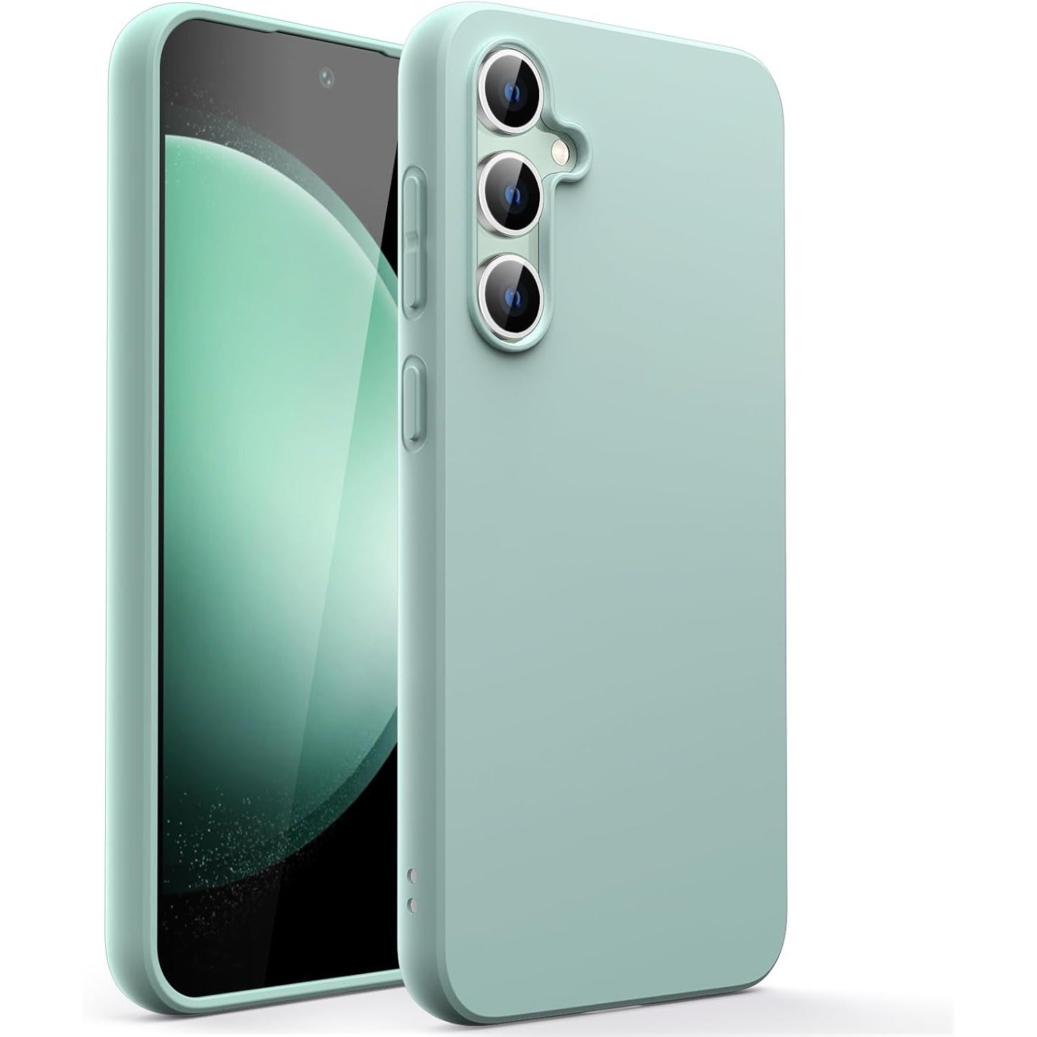 Husa de Protectie Matte TPU, Flippy, pentru Samsung Galaxy S24 FE, Protectie Camera, Antisoc, Antizgariere, Antialunecare, Acoperire Completa, Verde-0